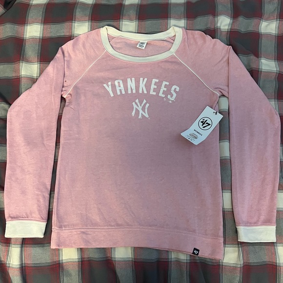 47 Tops - 47Brand New York Yankees Pink Crew Long-sleeve. With tags